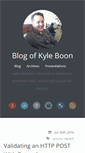 Mobile Screenshot of kyleboon.org